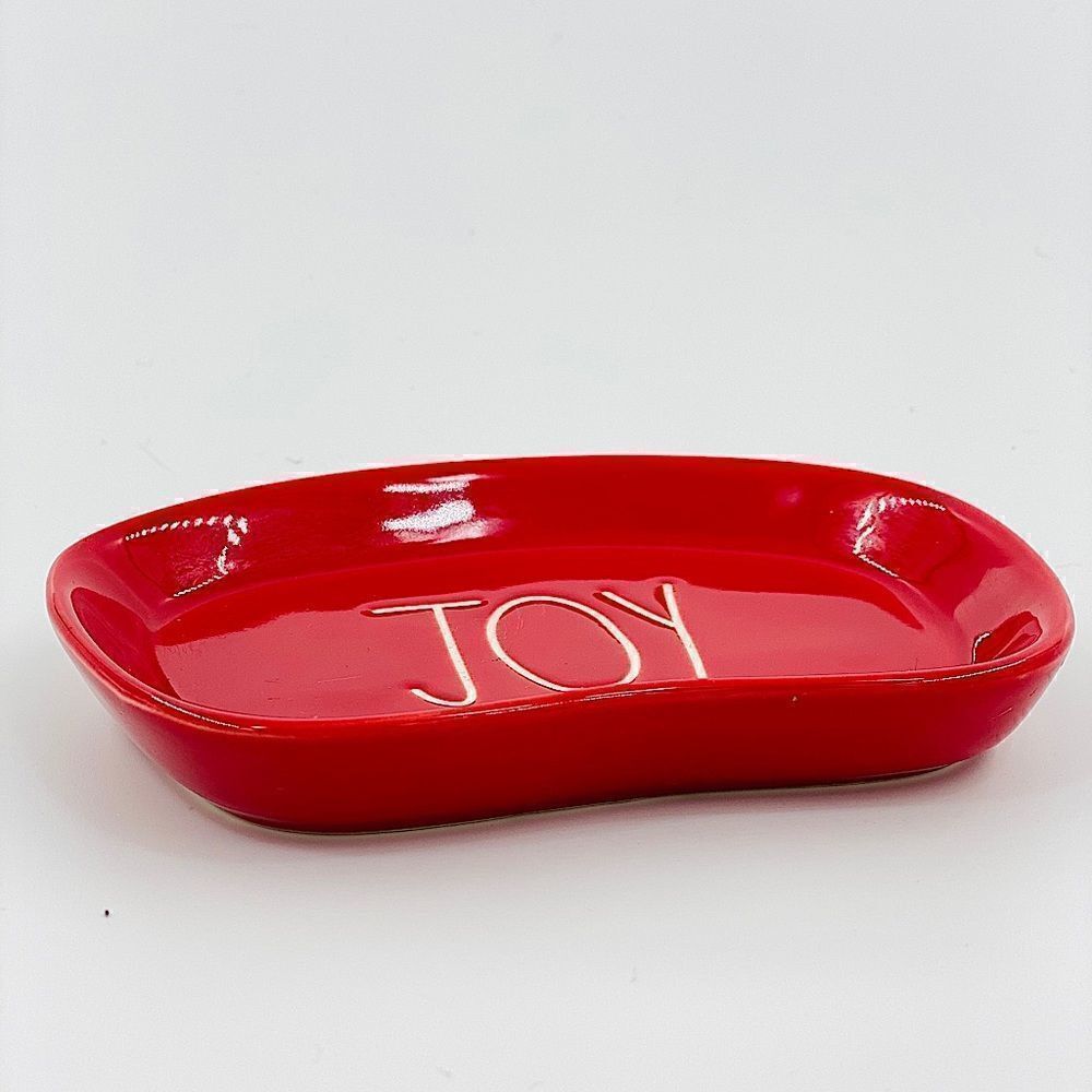 Rae Dunn Red Joy Soap Dish - Picture 2 of 6